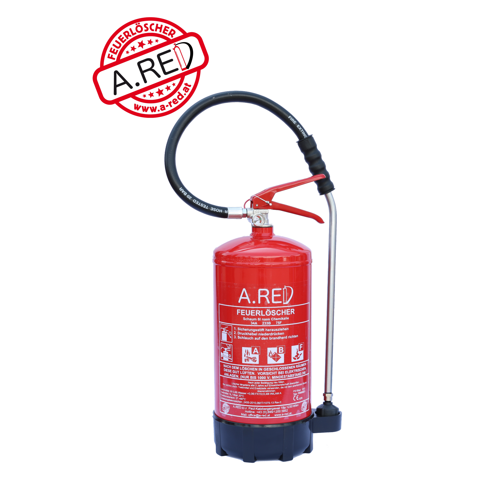 6 Liter Fettbrand Feuerlöscher - Red Protection Shop