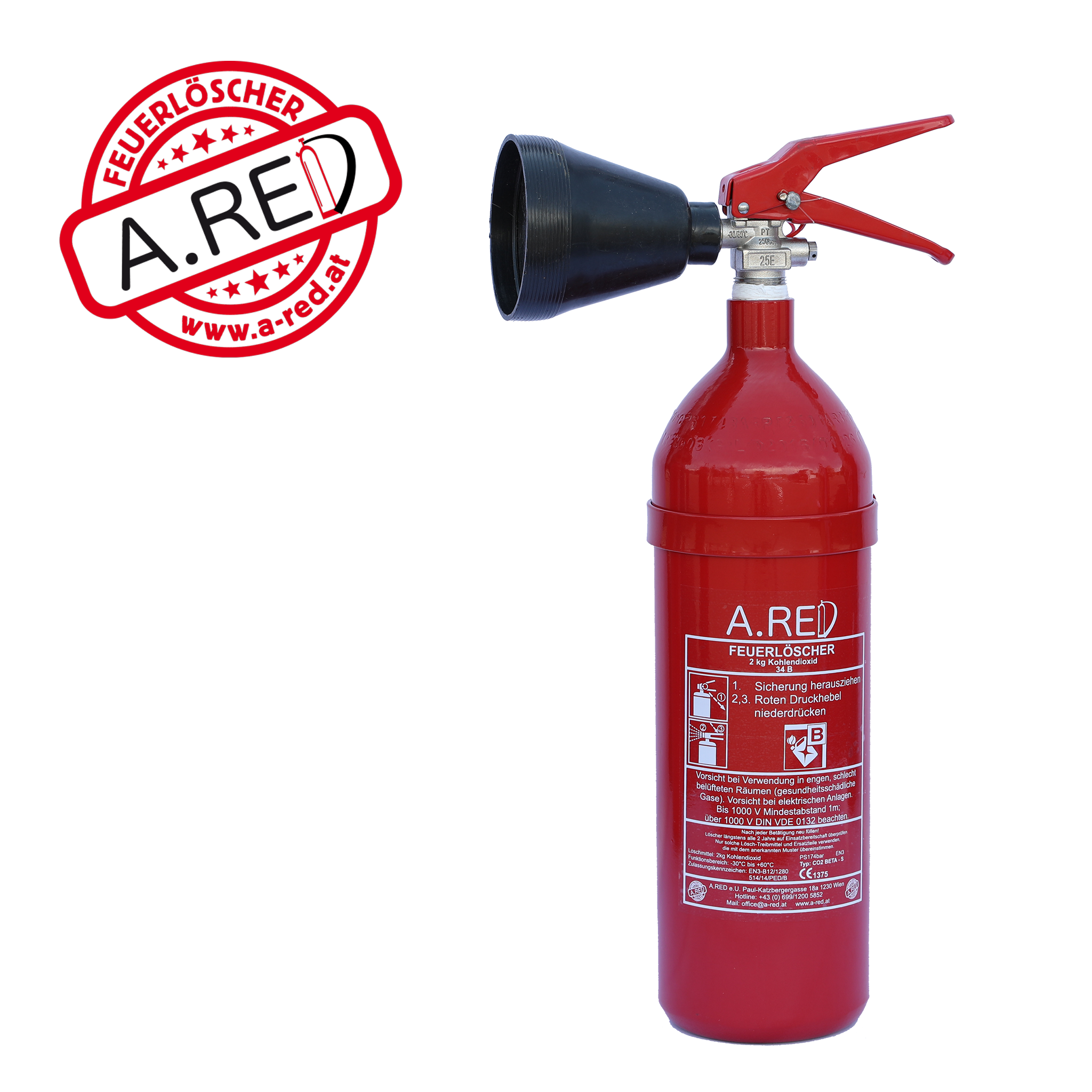 RED CO2 Feuerlöscher- K2 - Red Protection Shop